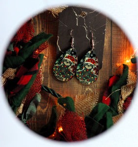 1.6 inch Christmas Sloth Earrings