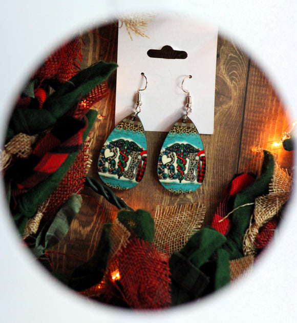 1.6 inch Christmas RN Earrings