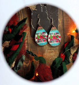 1.8 Inch Just a Girl Who Loves Christmas Earrings