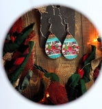 1.6 Inch Just a Girl Who Loves Christmas Earrings