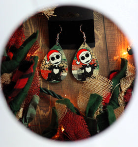 1.6 inch Santa earrings