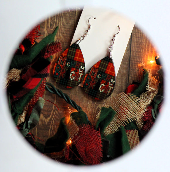 1.6 inch Merry and Bright Earrings