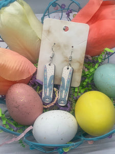 1.6 inch Easter bunny earrings