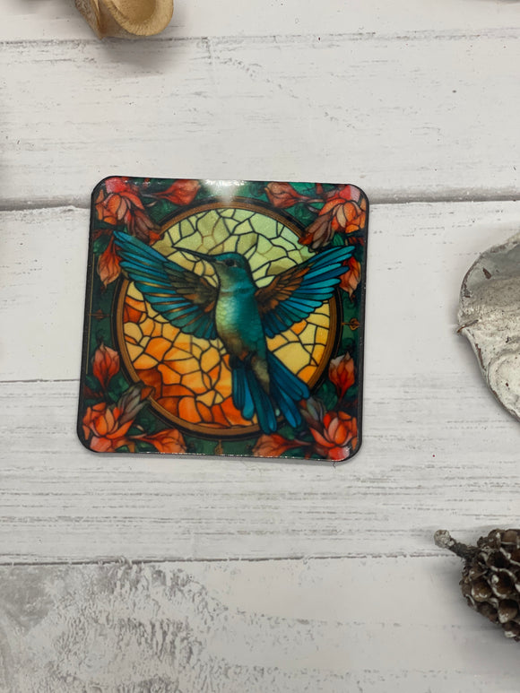 Hummingbird Stained Glass Magnet