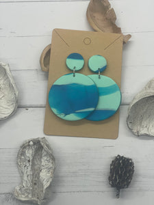 Turquoise Clay Earrings