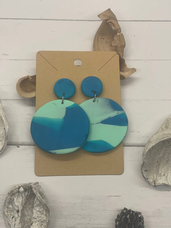 Turquoise Clay Earrings