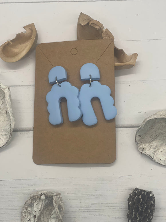 Blue Clay Earrings