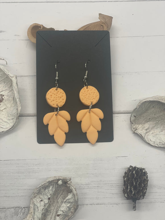 Peach Clay Earrings