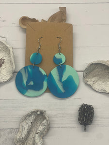 Turquoise Clay Earrings