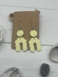 Yellow Clay Earrings