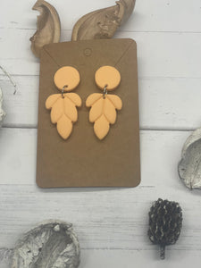 Peach Clay Earrings