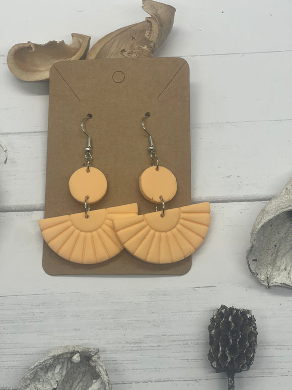 Peach Clay Earrings