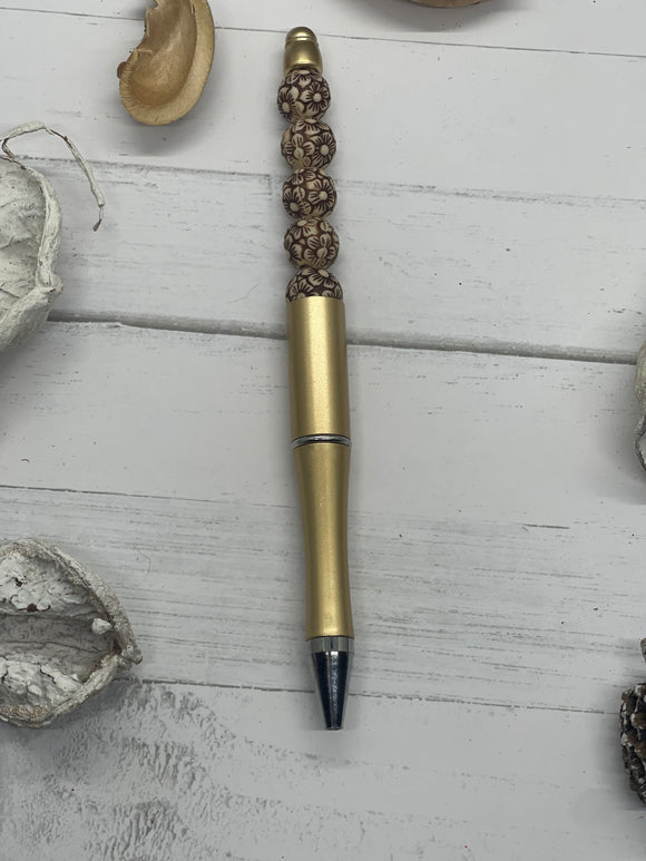 Gold Pen with Black Ink