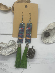 Fishing Lure Tassel Earrings