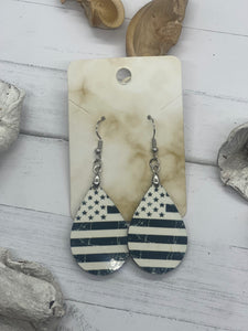 2 Inch Flag Earrings