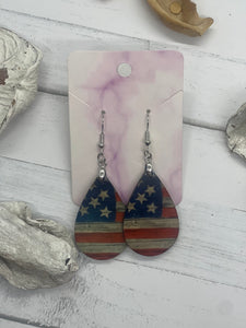 1.6 Inch Flag Earrings