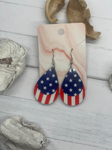 2 Inch Flag Earrings