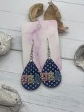 2 Inch USA Earrings