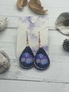 2 inch be creative earrings