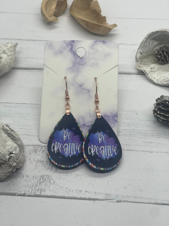 1.6 inch be creative earrings