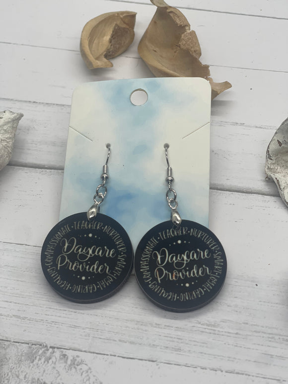 1 Inch Daycare Provider Earrings