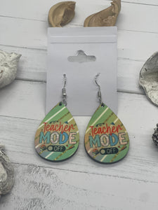 2 Inch Teacher Mode Off Earrings