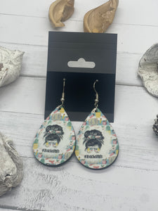 1.6 Inch #teacherlife Earrings