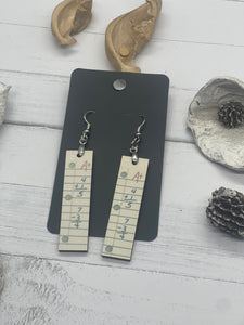 1.6 inch math problem earrings