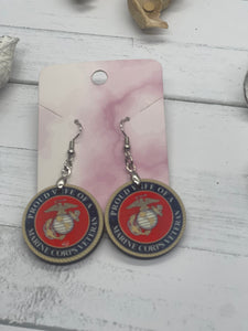 1 Inch  Marine Wife Earrings