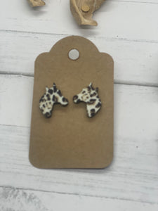 Horse Head Stud Earrings