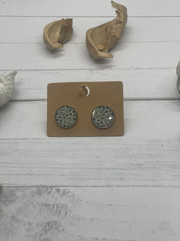 Soccer Balls Stud Earrings