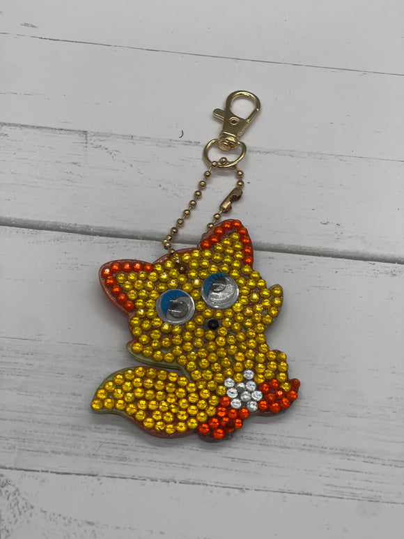 Fox Diamond Keychain/Suncatcher