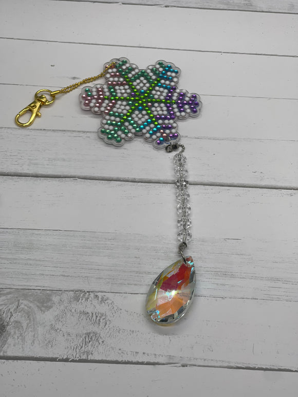 Snowflake Diamond Keychain/Suncatcher