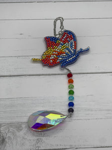 Butterfly Diamond Keychain/Suncatcher