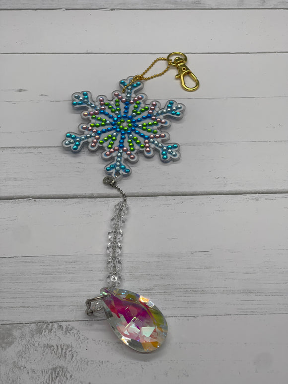 Snowflake Diamond Keychain/Suncatcher