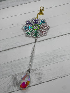 Snowflake Diamond Keychain/Suncatcher