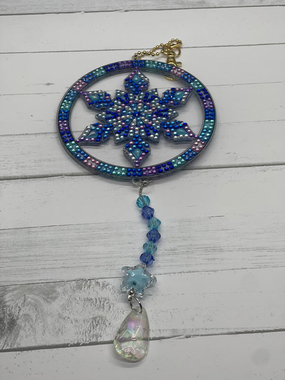 Snowflake Diamond Keychain/Suncatcher