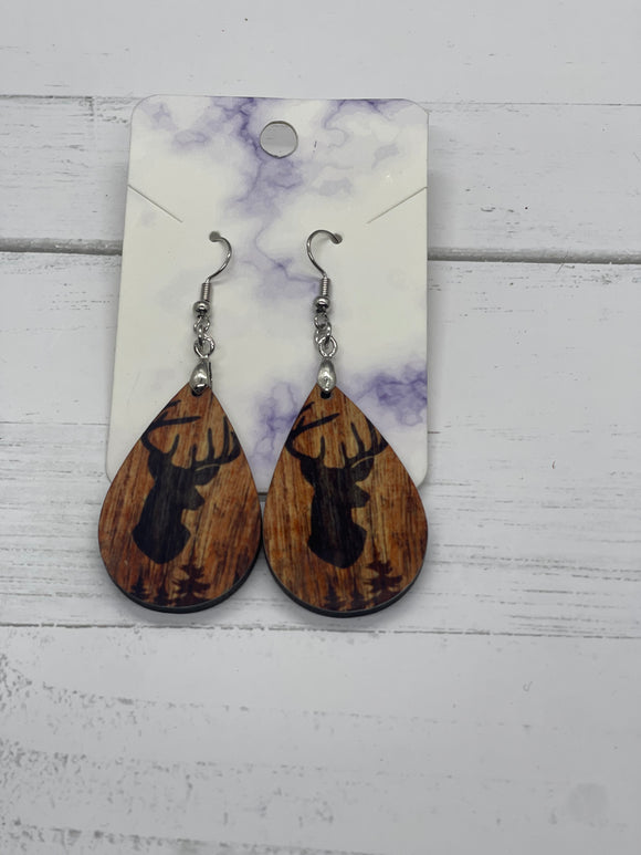 2 Inch Deer Earrings