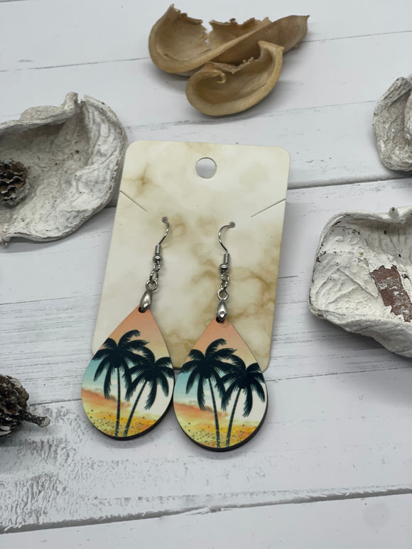 2 Inch Palm Trees Earrings