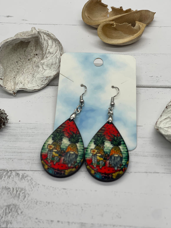 1.6 Inch Pineapple Gnomes Earrings