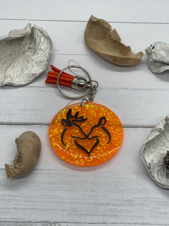 Orange Hunting keychain