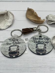 Buckle up buttercup keychain