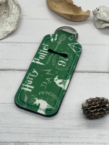 Potter Green Lip Gloss/Chapstick Keychain