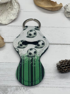 Soccer Lip Gloss/Chapstick Keychain