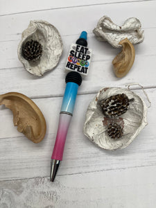 Eat Sleep Bingo Repeat Beaded Pen