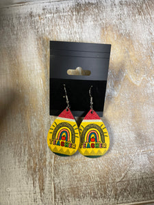 2 in teacher pencil earrings