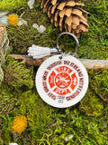 Firefighter Isaiah 43:2 Keychain